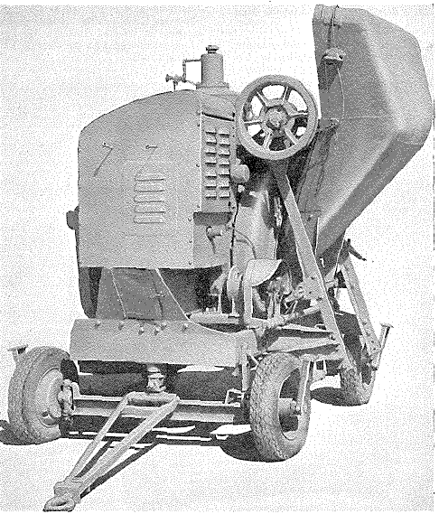 Parker concrete mixer,  Model 14/10 from front left
